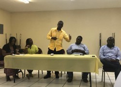 Mitchell at PLP Meeting