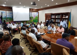 Hurricane Briefing at PM's Office