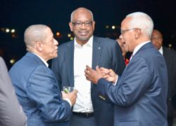 Tourism Talks - Prime Minister Minnis (centre)_ Minister of Tourism Dionisio D'Aguilar (right)