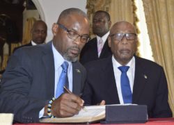 Swearing -in ceremony of Minister Lewis