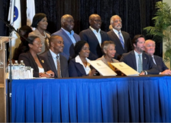 On Thursday, the government signed an agreement with Carnival Cruise Line and Royal Caribbean International. The agreement marks the approval of a long-planned project to expand and revitalize the Grand Bahama Shipyard, which will invest $600 million to build a new dry dock and improve facilities in Freeport. The expansion will make the shipyard the largest floating dry dock ship repair facility in the Western Hemisphere by 2026, providing a significant boost to the island's economy.