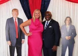 The United States Charge D’Affaires Kimberley Furnish hosted an election watch at the Our Lucaya Resort in Freeport, Grand Bahama.  Attending as a guest was H.E. Wendall Jones, Bahamas Ambassador to the United States.

