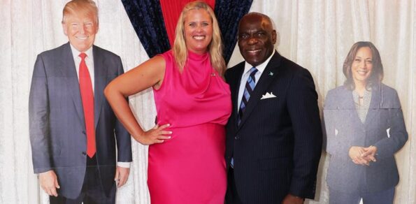 The United States Charge D’Affaires Kimberley Furnish hosted an election watch at the Our Lucaya Resort in Freeport, Grand Bahama.  Attending as a guest was H.E. Wendall Jones, Bahamas Ambassador to the United States.

